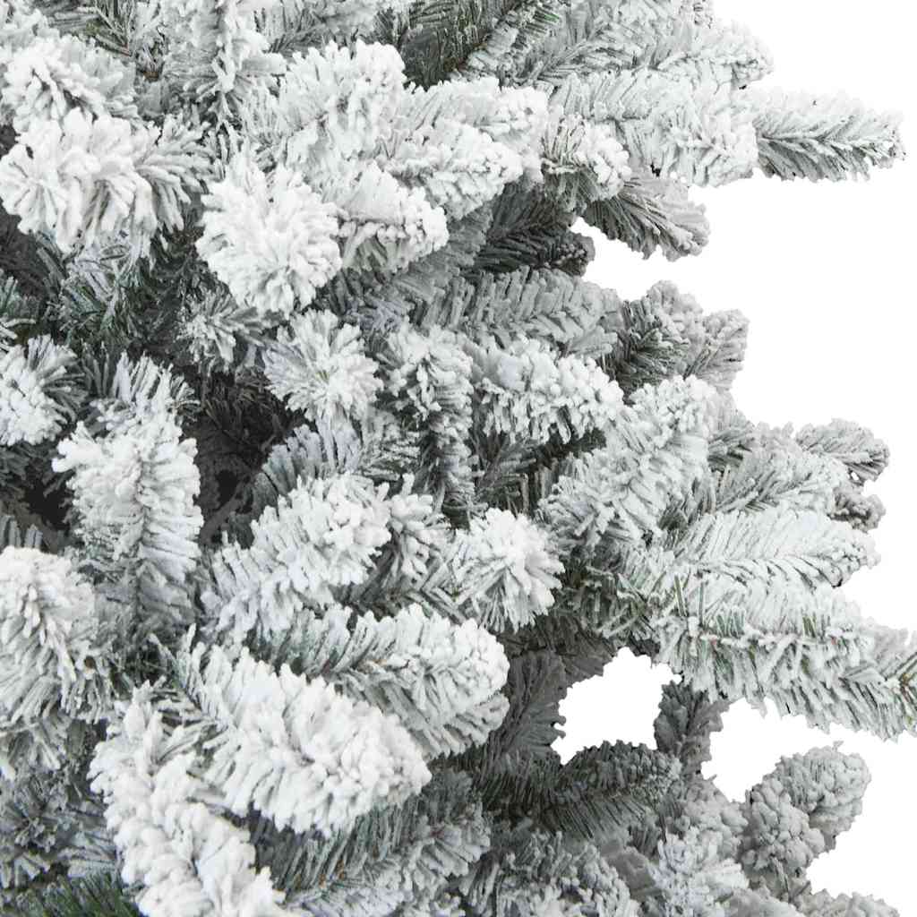 vidaXL Artificial Hinged Christmas Tree White 150 cm PVC and Steel