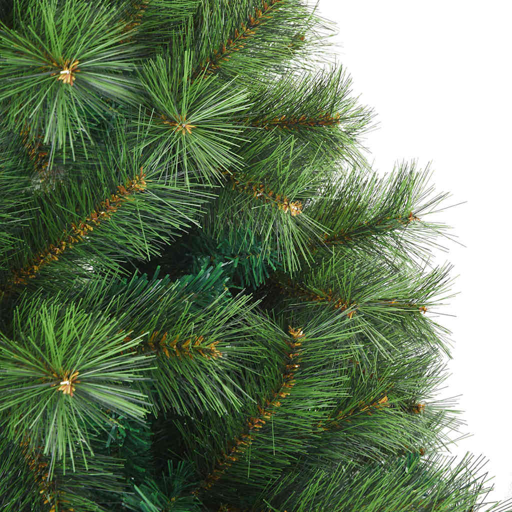vidaXL Artificial Christmas Tree with 300 LEDs Green 240 cm PE and PVC