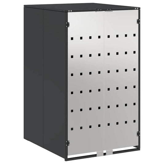 vidaXL Wheelie Bin Storage with Gas Lift-up Lid for 240L Bin Steel