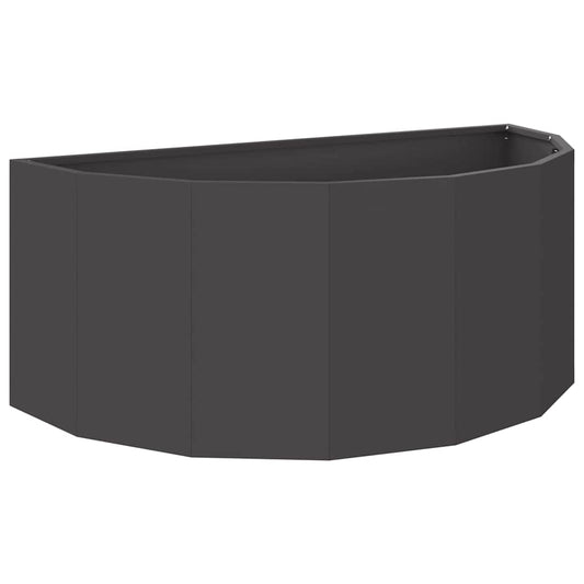 vidaXL Planter Black 90 x 45 x 35 cm Steel