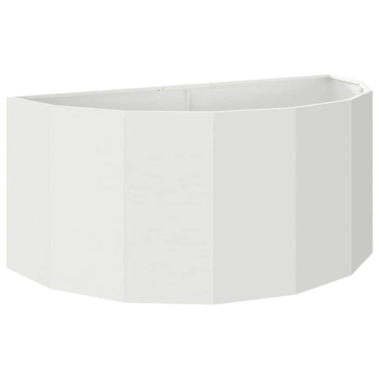 vidaXL Planter White 120 x 60 x 50 cm Steel