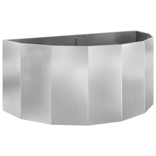 vidaXL Planter Silver 120 x 60 x 50 cm Galvanised Steel