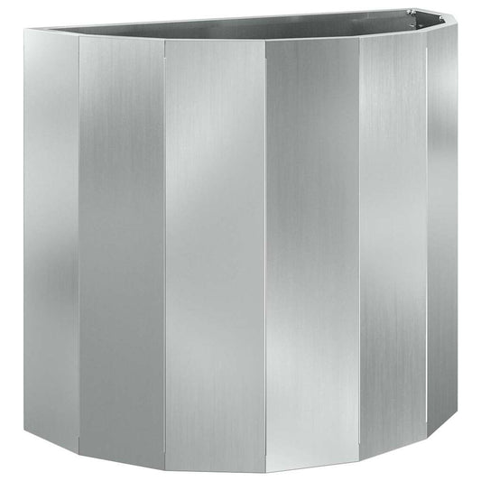 vidaXL Planter Silver 60 x 30 x 50 cm Galvanised Steel