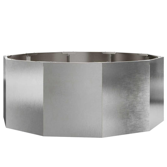 vidaXL Planter Silver 90 x 90 x 35 cm Stainless Steel
