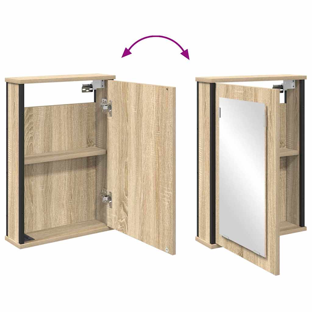 vidaXL Bathroom Furniture Set 4 pcs Sonoma Oak Engineered Wood