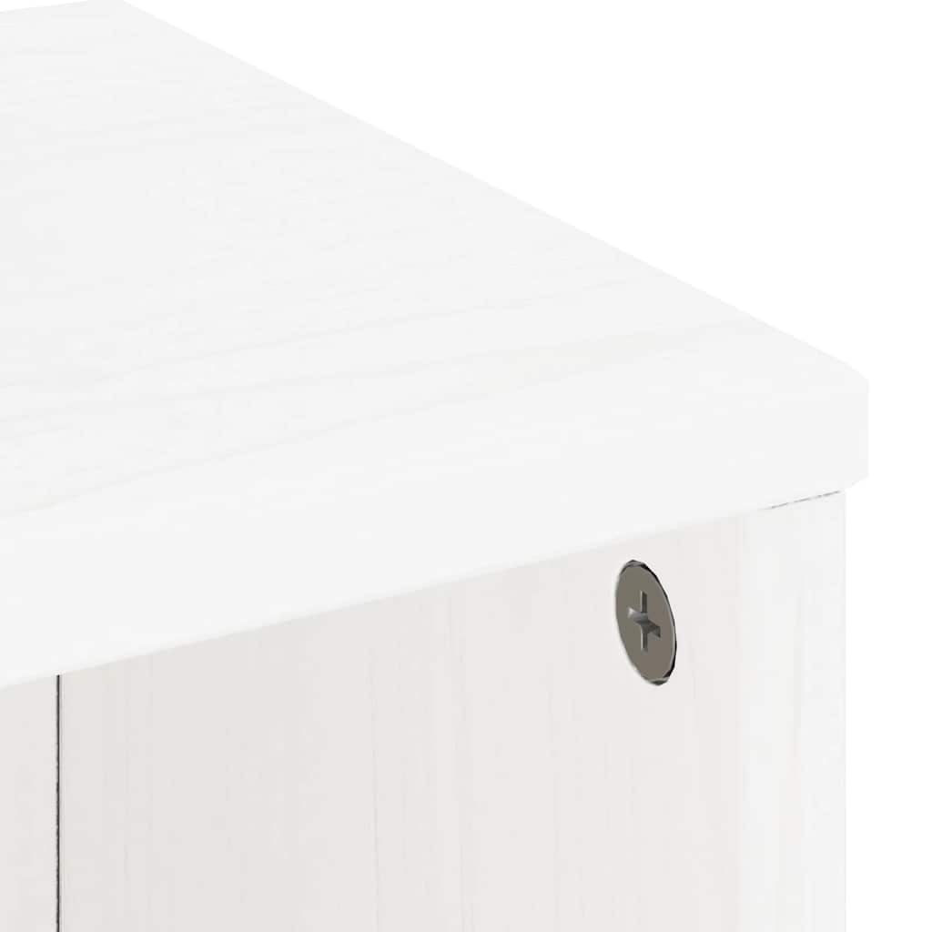 vidaXL 5 Piece TV Units with Storage "ODDA" White Solid Wood Pine