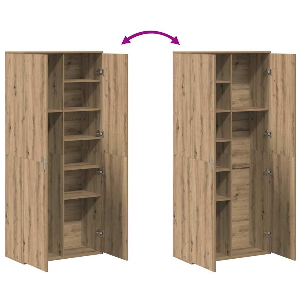vidaXL Highboard 80 x 35 x 180 cm Engineered wood Artisan oak