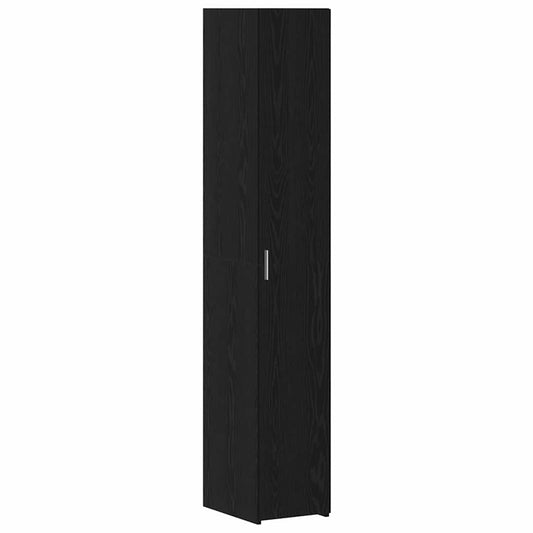 vidaXL Highboard Black Oak 30 x 42.5 x 185 cm