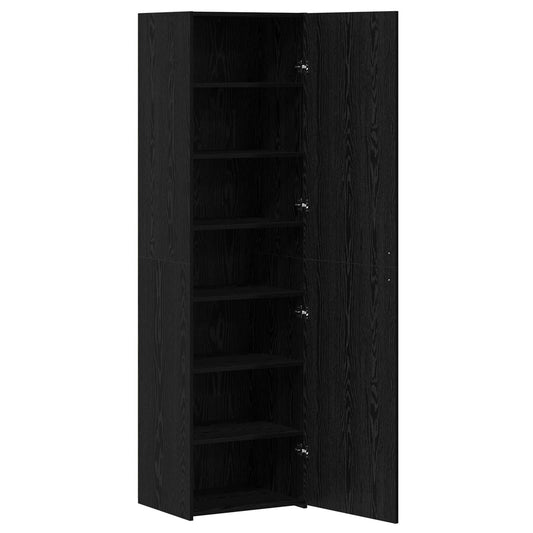 vidaXL Highboard Black Oak 50 x 42.5 x 185 cm