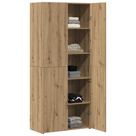 vidaXL Highboard 2 pcs Artisan Oak 80 x 42 x 185 cm