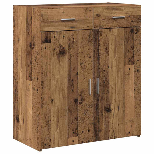 vidaXL Storage Cabinet Old Wood 80 x 42.5 x 93 cm