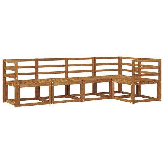vidaXL Outdoor Sofa Set 5 pcs Natural