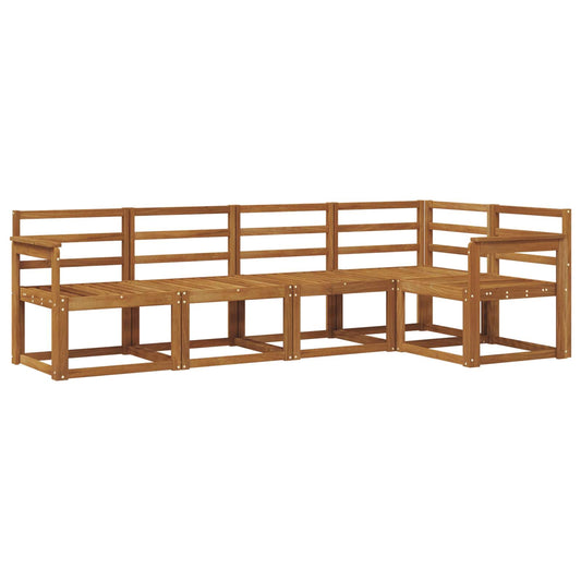 vidaXL Outdoor Sofa Set 5 pcs Natural