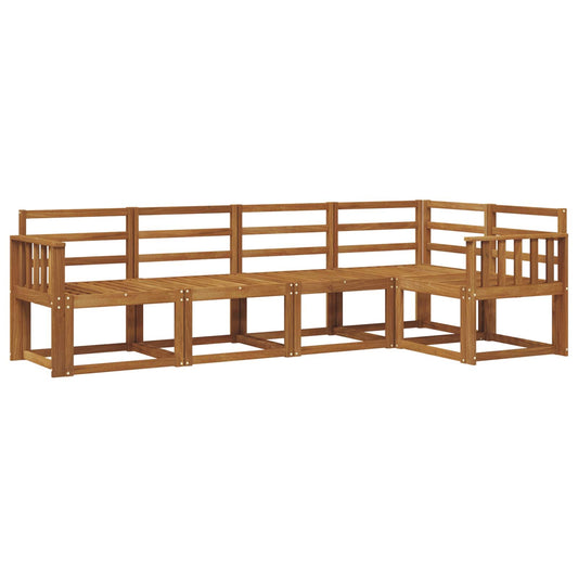 vidaXL Outdoor Sofa Set 5 pcs Natural