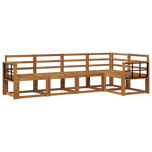 vidaXL Outdoor Sofa Set 5 pcs Natural