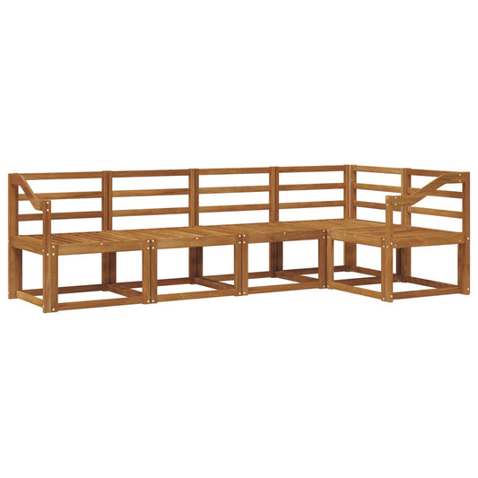 vidaXL Outdoor Sofa Set 5 pcs Natural