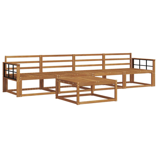 vidaXL Outdoor Sofa Set 5 pcs Natural Solid Acacia Wood