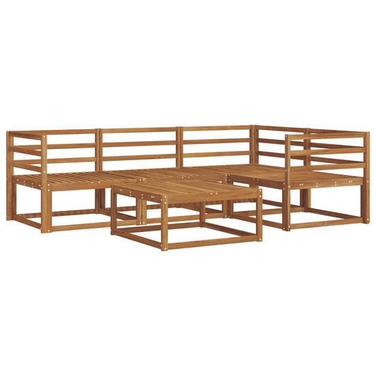 vidaXL Outdoor Sofa Set 5 pcs Natural Solid Acacia Wood