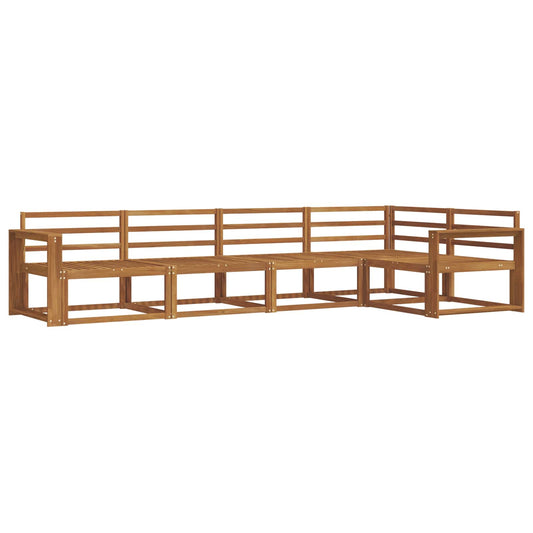 vidaXL Outdoor Sofa Set 5 pcs Natural Solid Acacia Wood