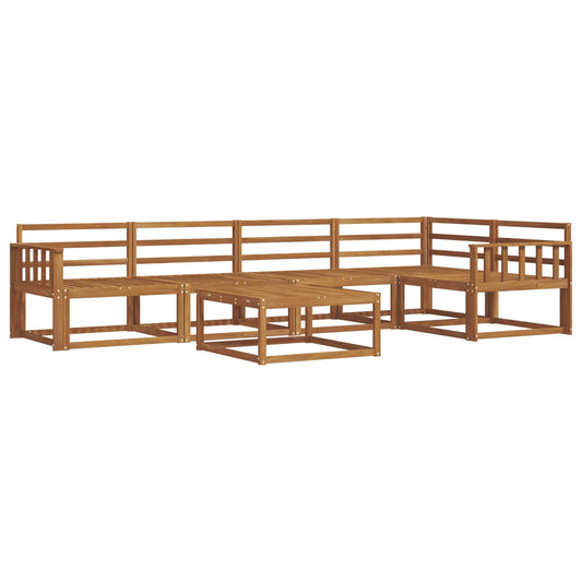 vidaXL Outdoor Sofa Set 6 pcs Natural Solid Acacia Wood
