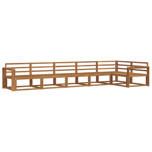 vidaXL Outdoor Sofa Set 6 pcs Natural Solid Acacia Wood