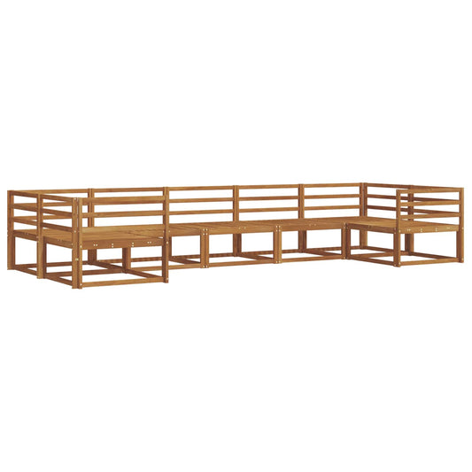 vidaXL Outdoor Sofa Set 7 pcs Natural Solid Acacia Wood