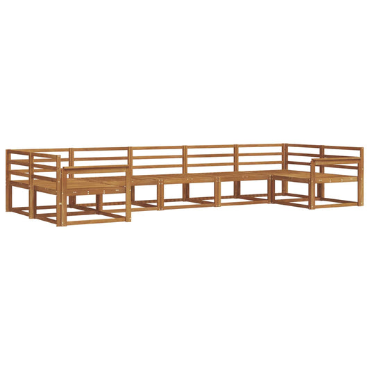 vidaXL Outdoor Sofa Set 7 pcs Natural Solid Acacia Wood