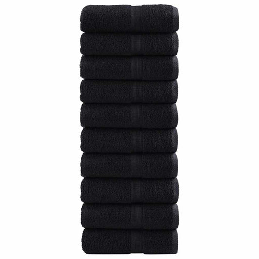 vidaXL Guest Towel SOLUND 50 pcs Black 30 x 30 cm 550 gsm