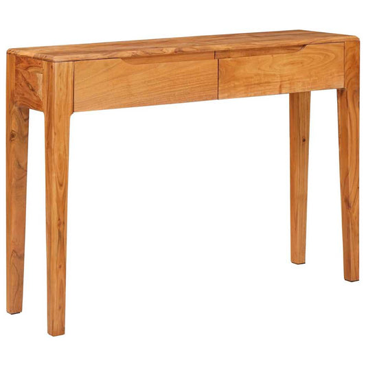 vidaXL Console Table Brown 110 x 30 x 80 cm Solid Acacia Wood