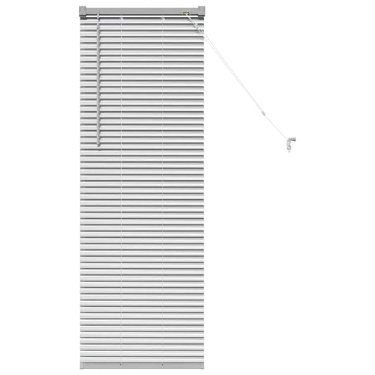 vidaXL Venetian Blinds Height Adjustable Silver 130 x 40 cm Aluminium