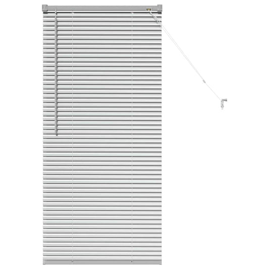 vidaXL Venetian Blinds Height Adjustable Silver 130 x 65 cm Aluminium