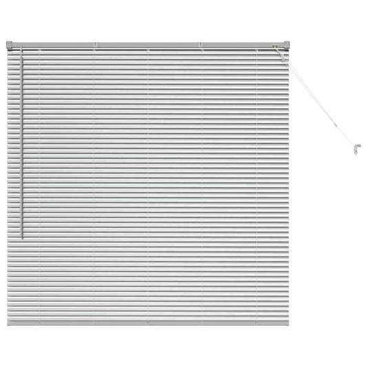 vidaXL Venetian Blinds Height Adjustable Silver 130 x 130 cm Aluminium