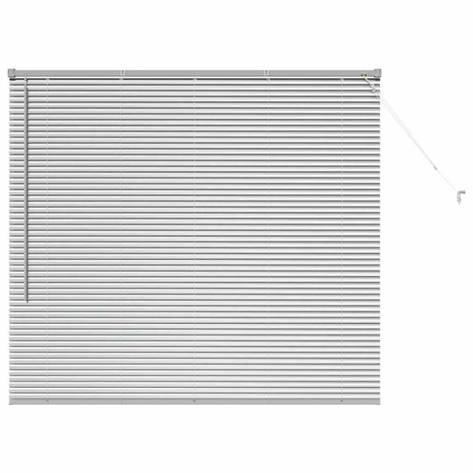 vidaXL Venetian Blinds Height Adjustable Silver 130 x 140 cm Aluminium