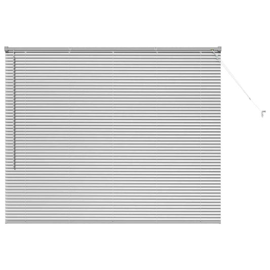 vidaXL Venetian Blinds Height Adjustable Silver 130 x 155 cm Aluminium