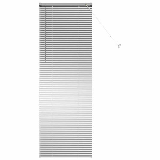 vidaXL Venetian Blinds Height Adjustable Silver 175 x 65 cm Aluminium