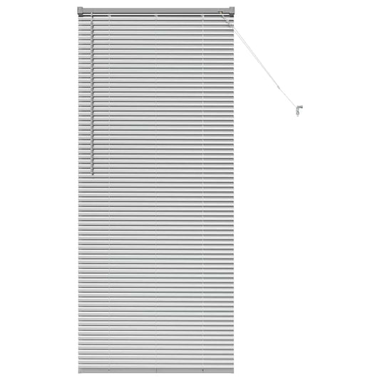 vidaXL Venetian Blinds Height Adjustable Silver 175 x 70 cm Aluminium