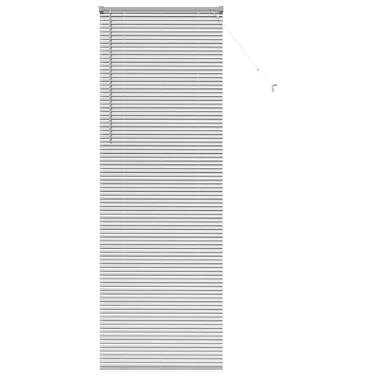 vidaXL Venetian Blinds Height Adjustable Silver 220 x 80 cm Aluminium