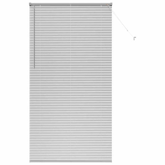 vidaXL Venetian Blinds Height Adjustable Silver 220 x 110 cm Aluminium
