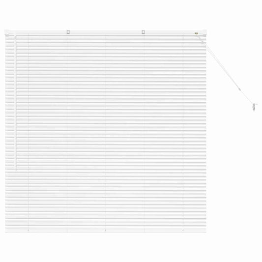 vidaXL Venetian Blinds Height Adjustable White 130 x 125 cm Aluminium