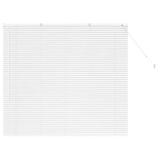 vidaXL Venetian Blinds Height Adjustable White 130 x 150 cm Aluminium