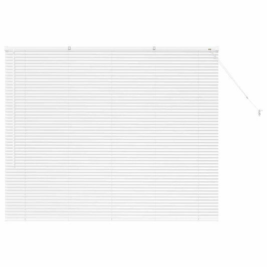 vidaXL Venetian Blinds Height Adjustable White 130 x 155 cm Aluminium