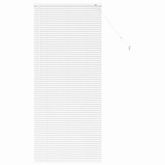 vidaXL Venetian Blinds Height Adjustable White 175 x 75 cm Aluminium