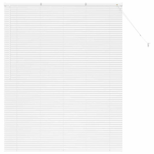 vidaXL Venetian Blinds Height Adjustable White 175 x 145 cm Aluminium
