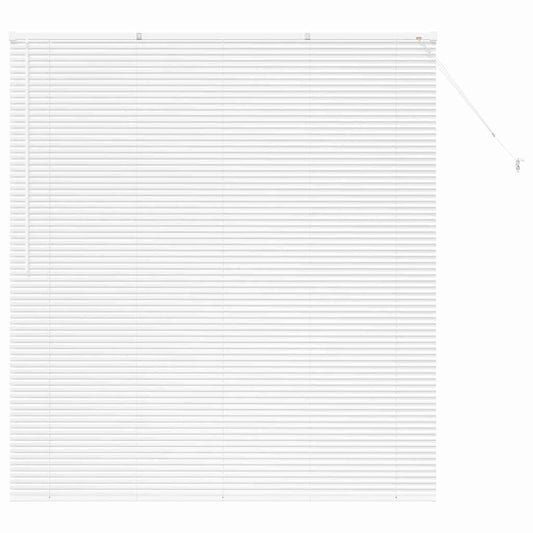 vidaXL Venetian Blinds Height Adjustable White 175 x 160 cm Aluminium
