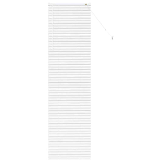 vidaXL Venetian Blinds Height Adjustable White 220 x 65 cm Aluminium