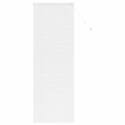vidaXL Venetian Blinds Height Adjustable White 220 x 80 cm Aluminium