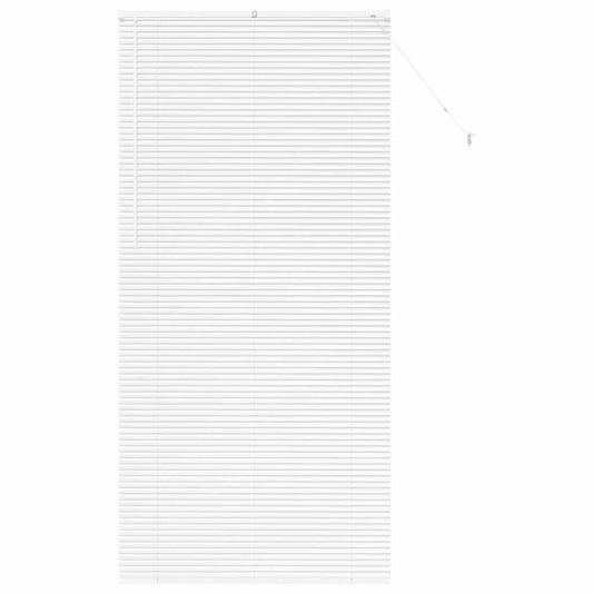 vidaXL Venetian Blinds Height Adjustable White 220 x 100 cm Aluminium