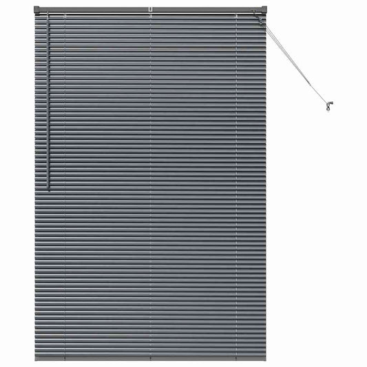 vidaXL Venetian Blinds Manual Dark Grey 175 x 115 cm Aluminium