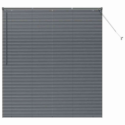 vidaXL Venetian Blinds Manual Dark Grey 175 x 155 cm Aluminium