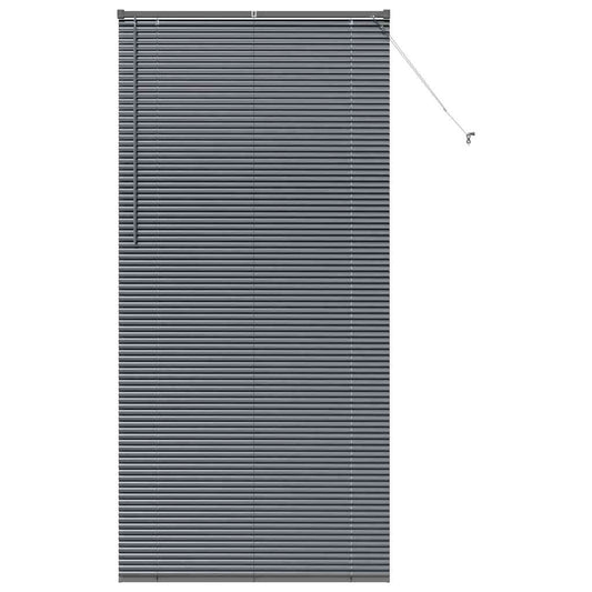 vidaXL Venetian Blinds Manual Dark Grey 220 x 105 cm Aluminium